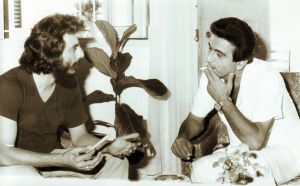 مع الشاعر إيليا أبو شديد 1980